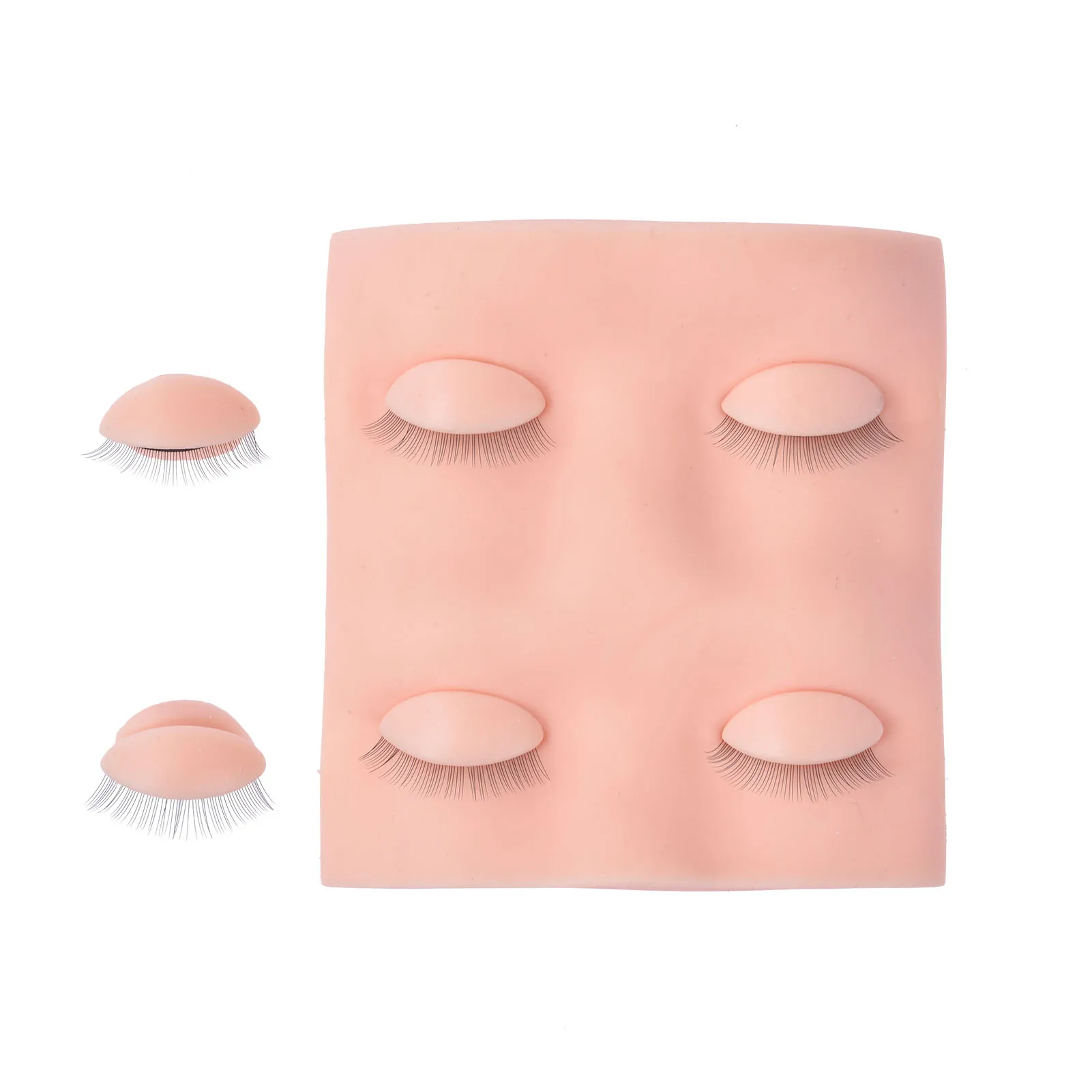 

Eyelash Mannequin Head Silicone Training Mannequin Head With 3 Pairs Replaceable Eyelids Training Head For Lash Practice Makeup