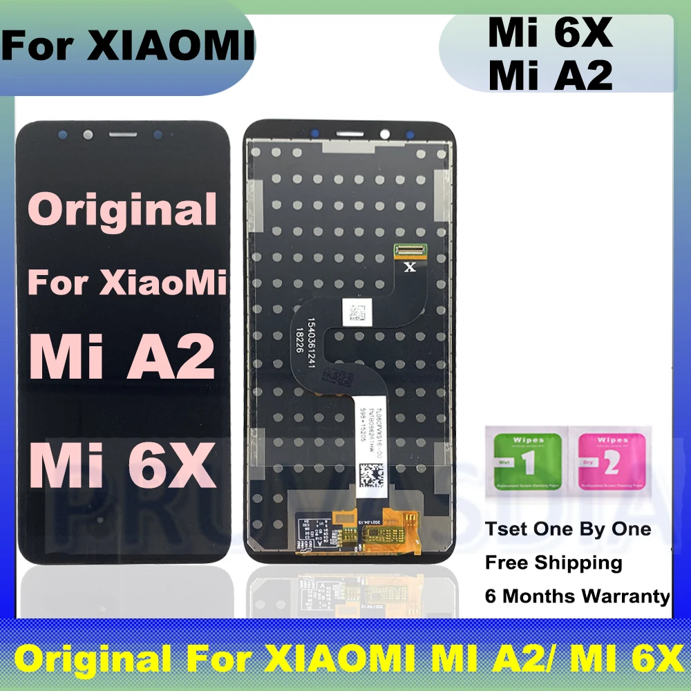 ЖК-дисплей 5 99 ''для XiaoMi MI A2 сменный дигитайзер сенсорного экрана в сборе для Mi