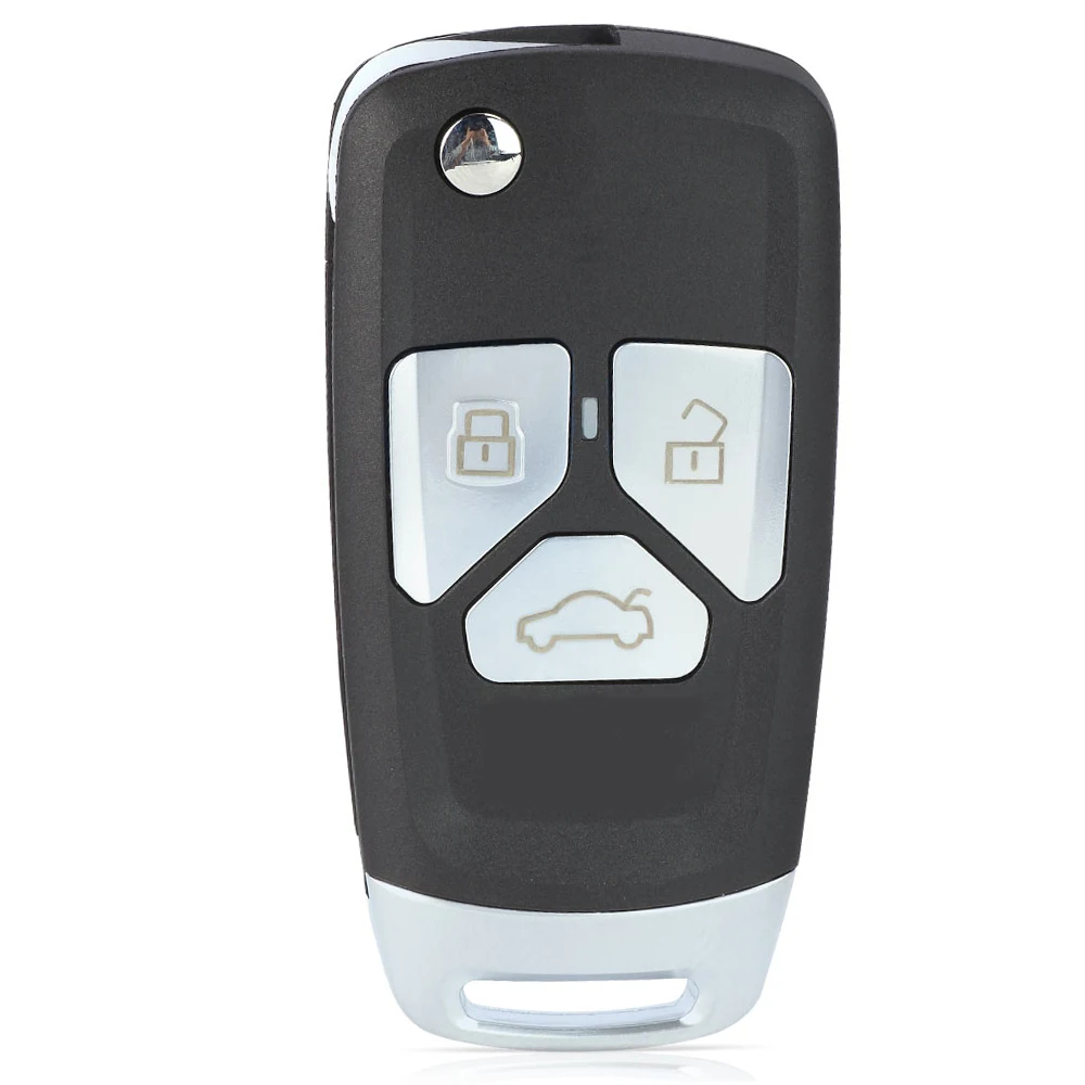 KEYECU 3 кнопки 433 МГц ID48 чип для Audi A2 A3 A4 A6 A8 TT RS4 автоматический обновленный