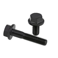 hex hexagon flanged head screws m6 m8 m10 m12 m14 m16 black hex with washer bolts grade 10 9 alloy steel