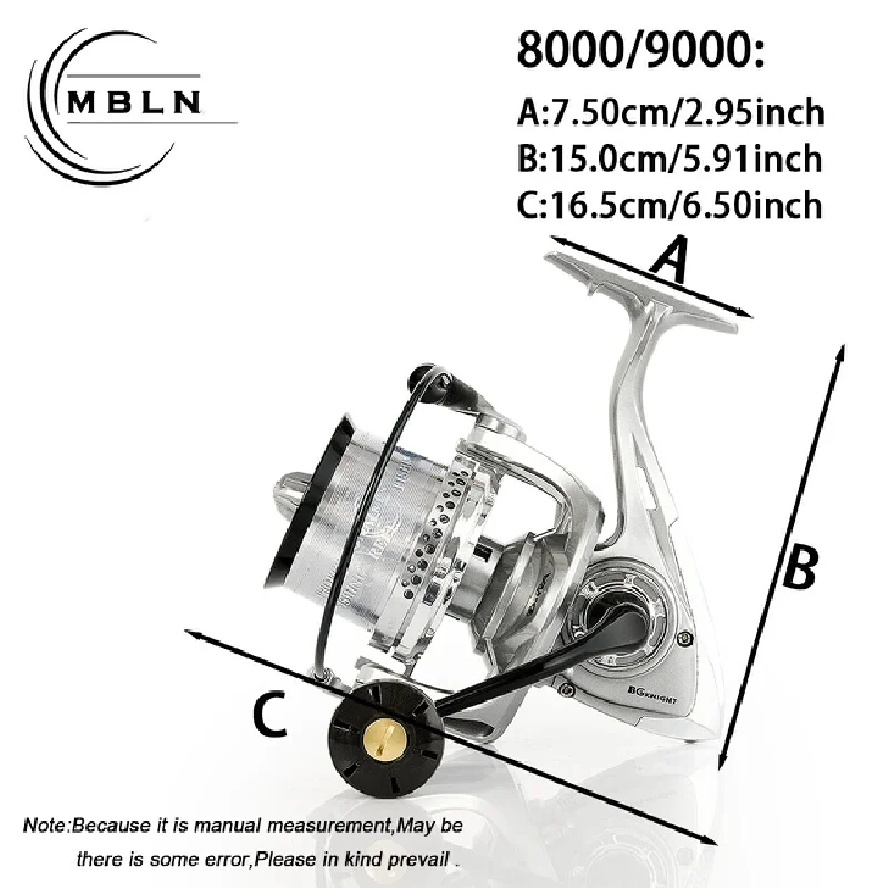 Горячая новинка: рыболовная катушка MBLN 460 г, ультралегкая, 80009000, с карбоновой шпулей из алюминиевого сплава, для дальнего заброса, для серфовой и глубоководной рыбалки (art.: 3920dc74cabff) - 3920dc74cabff