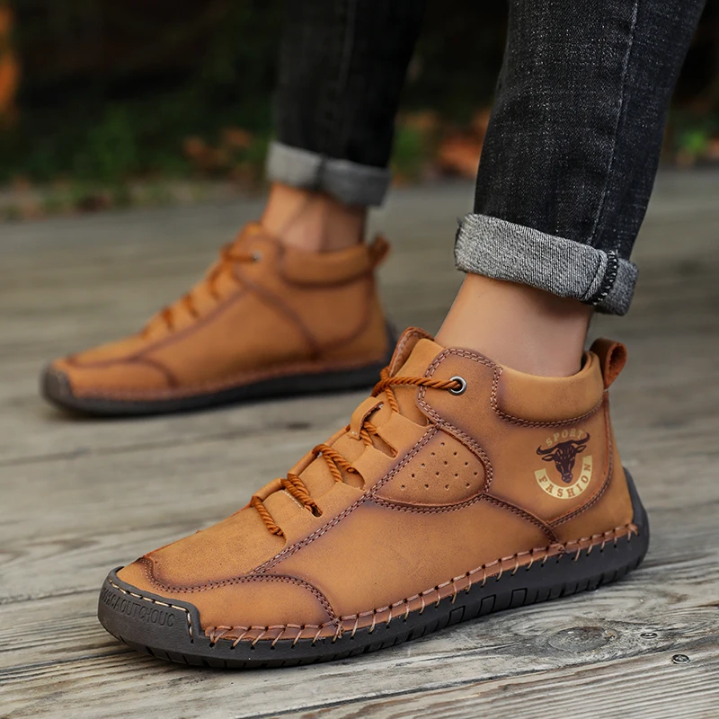 Теннисные мужские трендовые повседневные кожаные туфли 2024 для мужчин