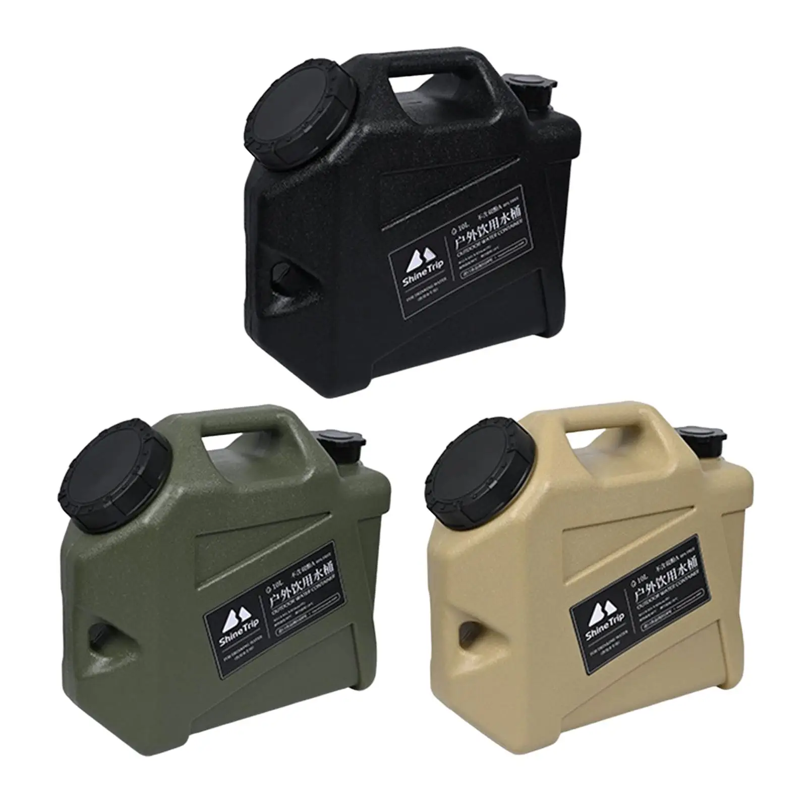 

Portable Water Storage Tank Camping with Faucet Plastic for Emergency Travel