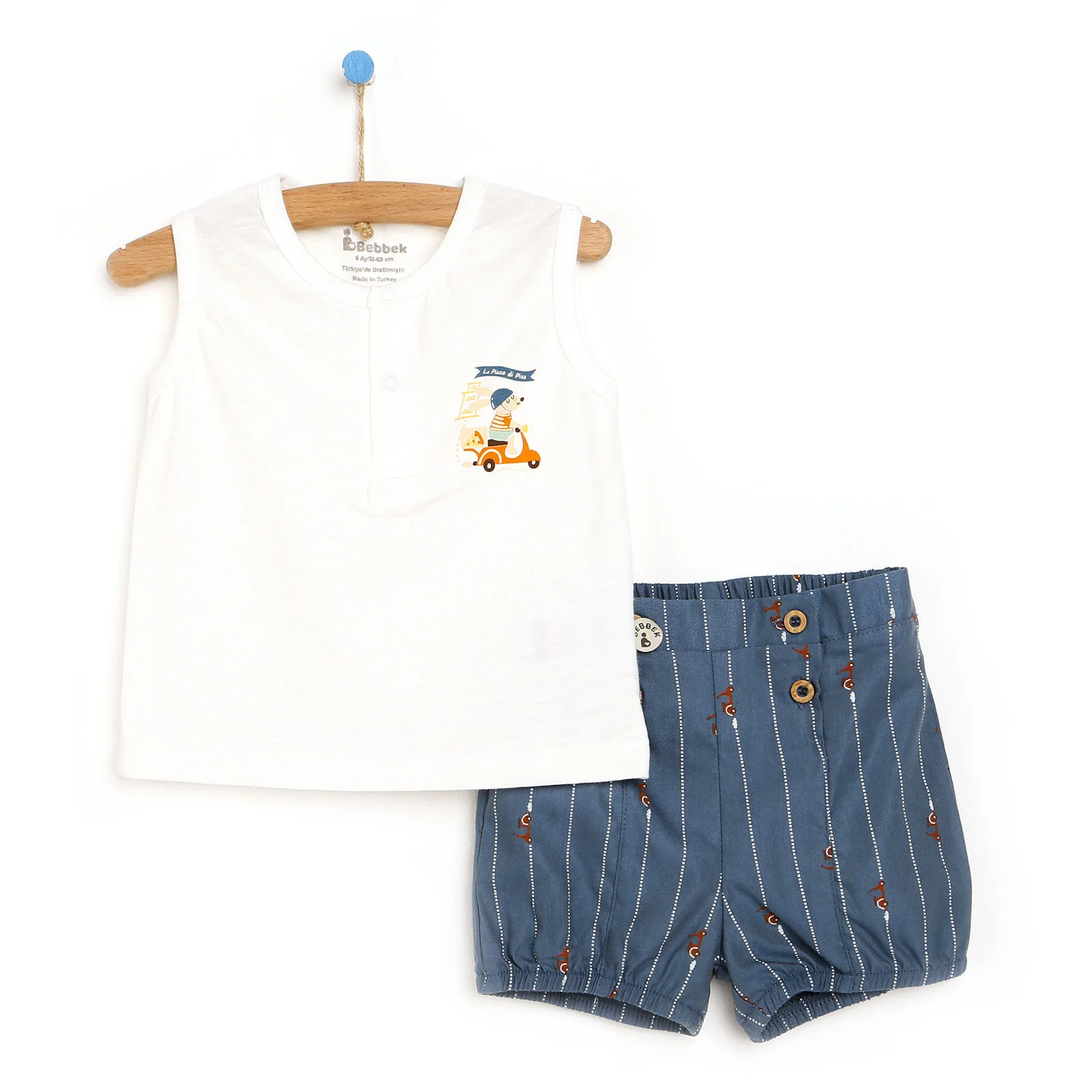 

ebebek Bebbek 2022 New Season Baby Clothes Hola Atlet-Şort Takım