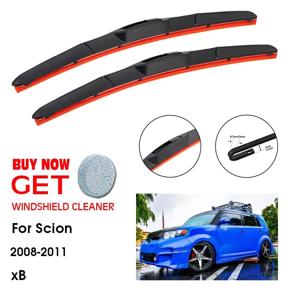 

Car Wiper Blade For Scion xB 22"+20" 2008-2011 Front Window Washer Windscreen Windshield Silica Gel Wipers Blades Accessories