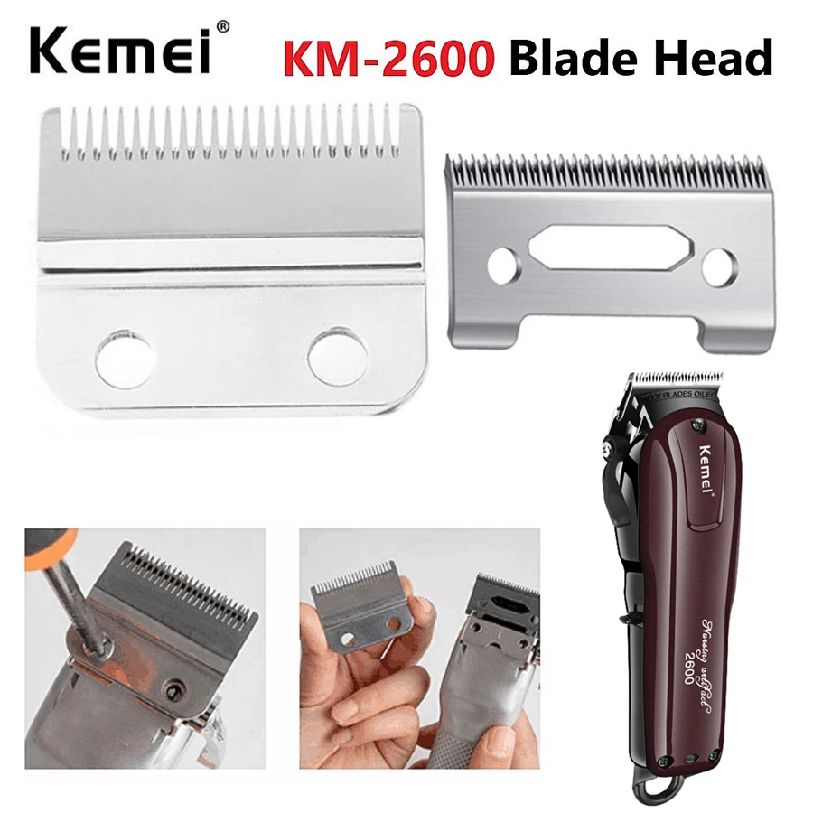 

Kemei KM-2600 Replacement Blade Hair Clipper Blade Barber Cutter Head For Electric Hair Trimmer Shaver Clipper Cutting Machine