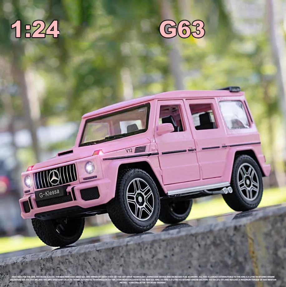 Модель автомобиля Mercedes Benz G63 литая металлическая модель 1:24