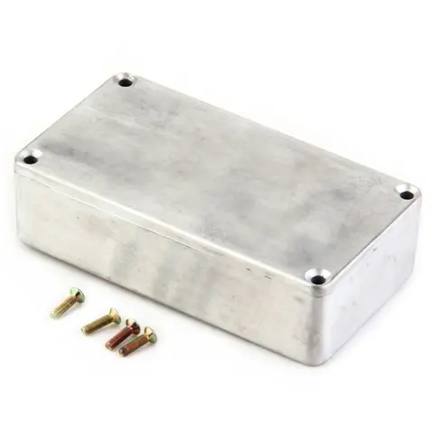 Комплект алюминиевых музыкальных инструментов 1590A/1590B, коробка с отверстием для кабеля, корпус для педали эффектов, корпус для гитарных эффектов, держатель