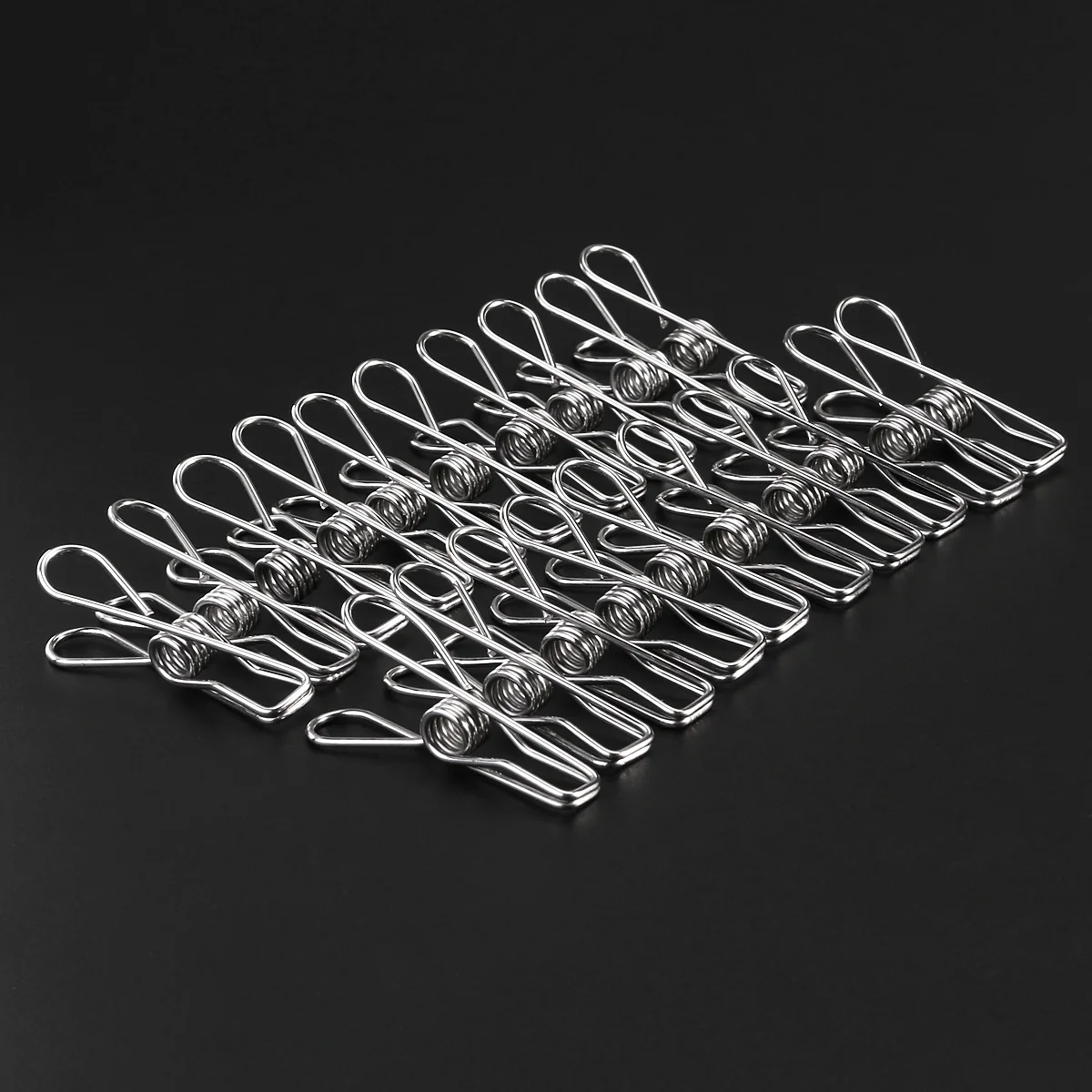 

20pcs Multipurpose Stainless Steel Clips Clothes Pegs Holders )