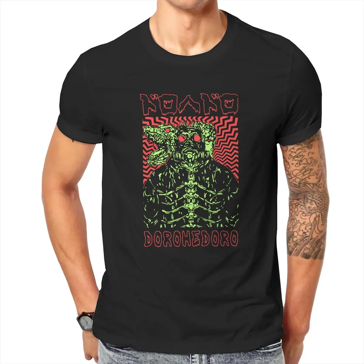 

Anime Dorohedoro Kaiman T Shirts for Men Cotton Vintage T-Shirts Round Collar Streetwear Horror Tees Short Sleeve Clothes 6XL
