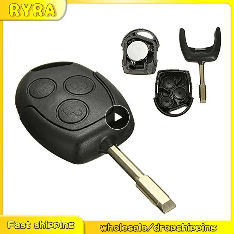 

1~8PCS Car Key New For FORD Focus Mondeo Fiesta C-max 3 Button Remote Key FOB Shell Case Cover Ignition Auto Replacement Parts