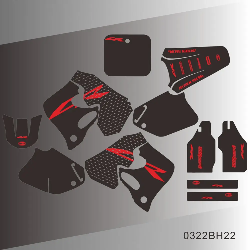 Для HONDA CR 125 250 CR125 CR250 1993 1994 полноценная графическая наклейка наклейки для