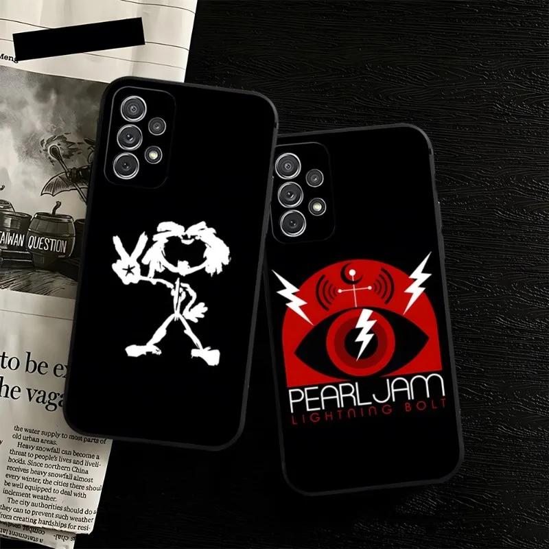 

R-Rock Band Pearl Jam Phone Case Back For Samsung S22 S23 S30 S21 S20 S9 S10 S8 S7 S6 Pro Plus Edge Ultra Fe Silicone Cover