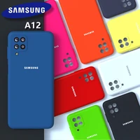 for samsung galaxy a12 case high quality soft silicone cover silky touch protective shell a12