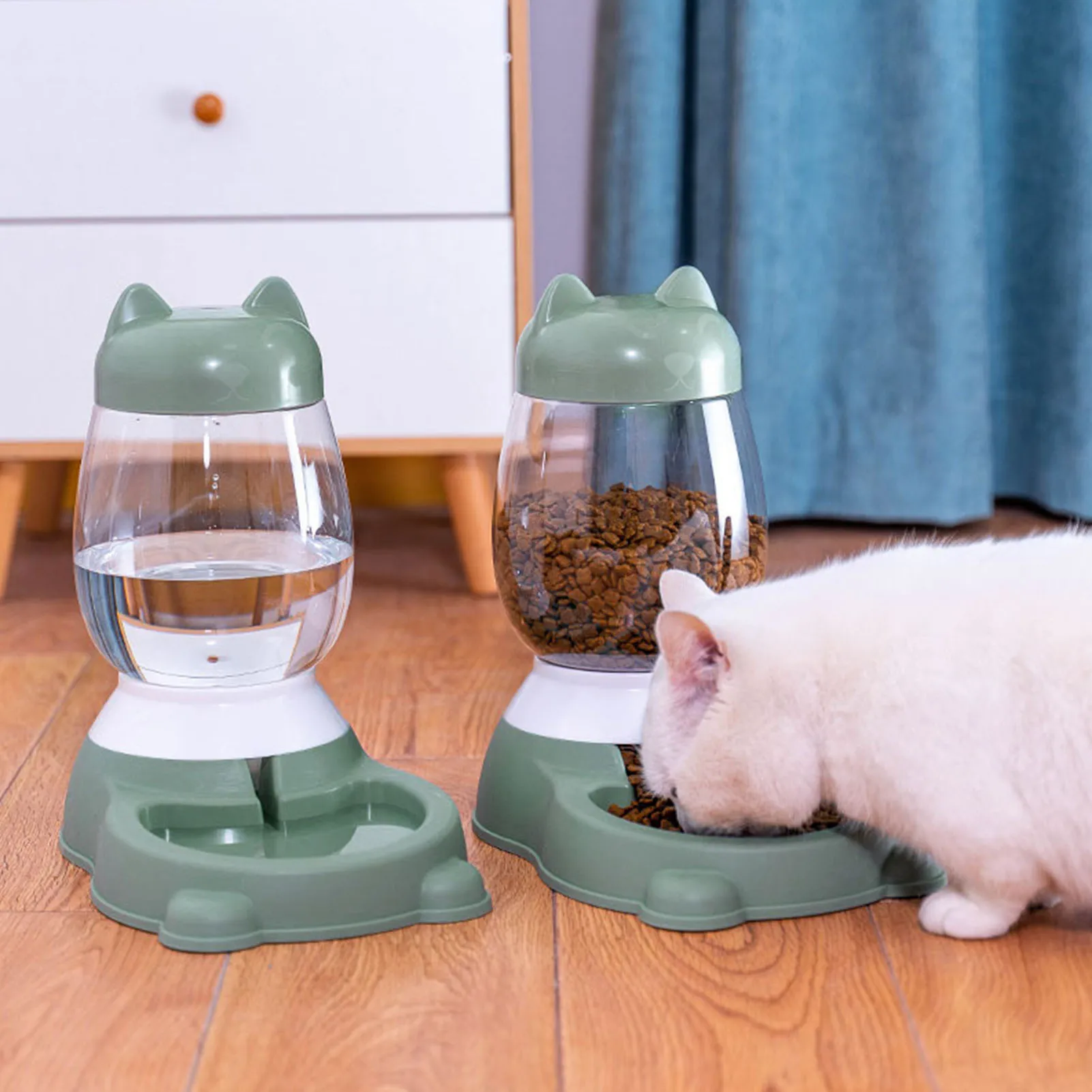 

Automatic Cat Feeder Water Dog Large Pets Small Drinking Bowl Drinking Capacity Medium Feeding Pet Su Dispenser For Feeder