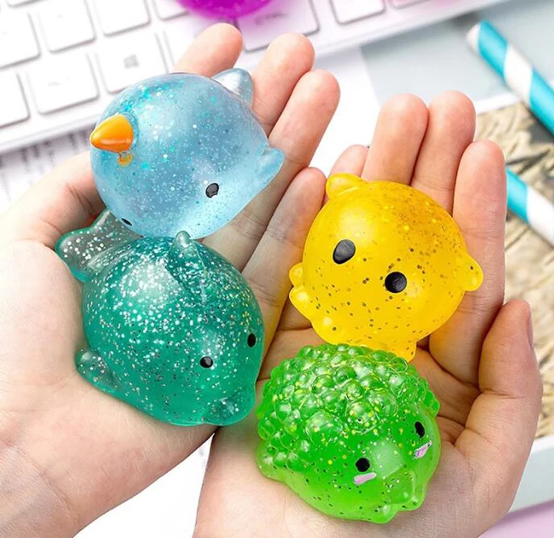 

Big Spongy Squishy Mochi Fidget Toys Kawaii Animal Soft Cute Fun Sensory Antistress Squeeze Toys for Kids Powder Mochi