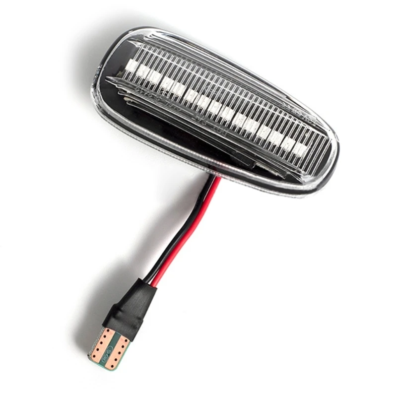 2 шт. дымчатый динамический плавный светодиодный боковой габаритный фонарь для