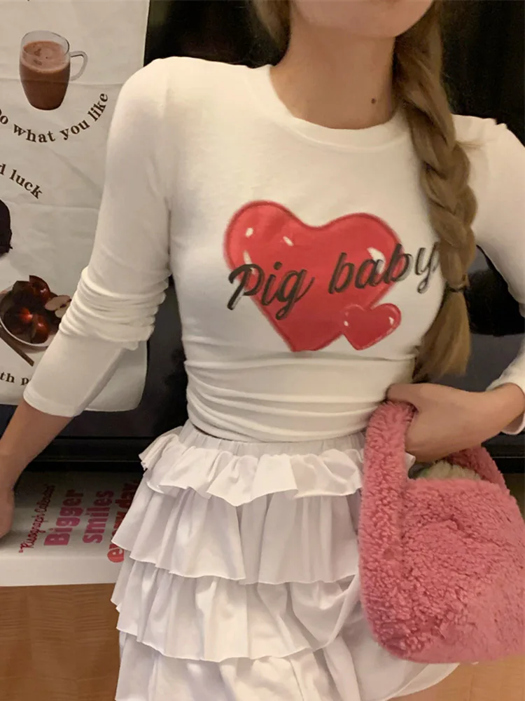 

Женская футболка с надписью Love, с длинным рукавом