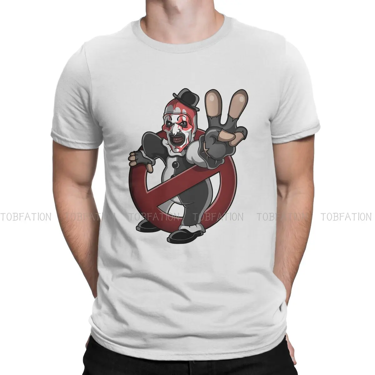 

Artbusters Movie Halloween O Neck TShirt Terrifier Horror Films Fabric Basic T Shirt Men Tops Fashion