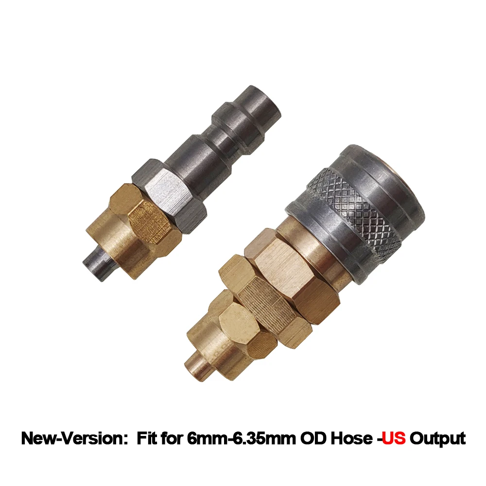 

New HPA (US Foster) 23-2 Male / 2302 Female Quick Disconnect QD Push-In Plug Fitting to 6MM - 6.35MM OD Hose For Pneumatic Tools