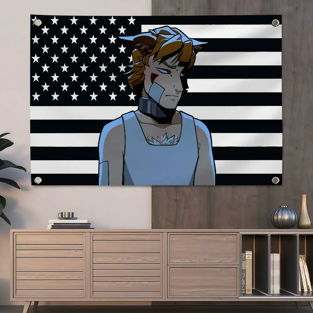 Фото Флаг Game R-Ren Hana America 150x200см, 60x90см, для декора, улицы, пикника, вечеринки, дома, кемпинга, художественный подвесной баннер №1