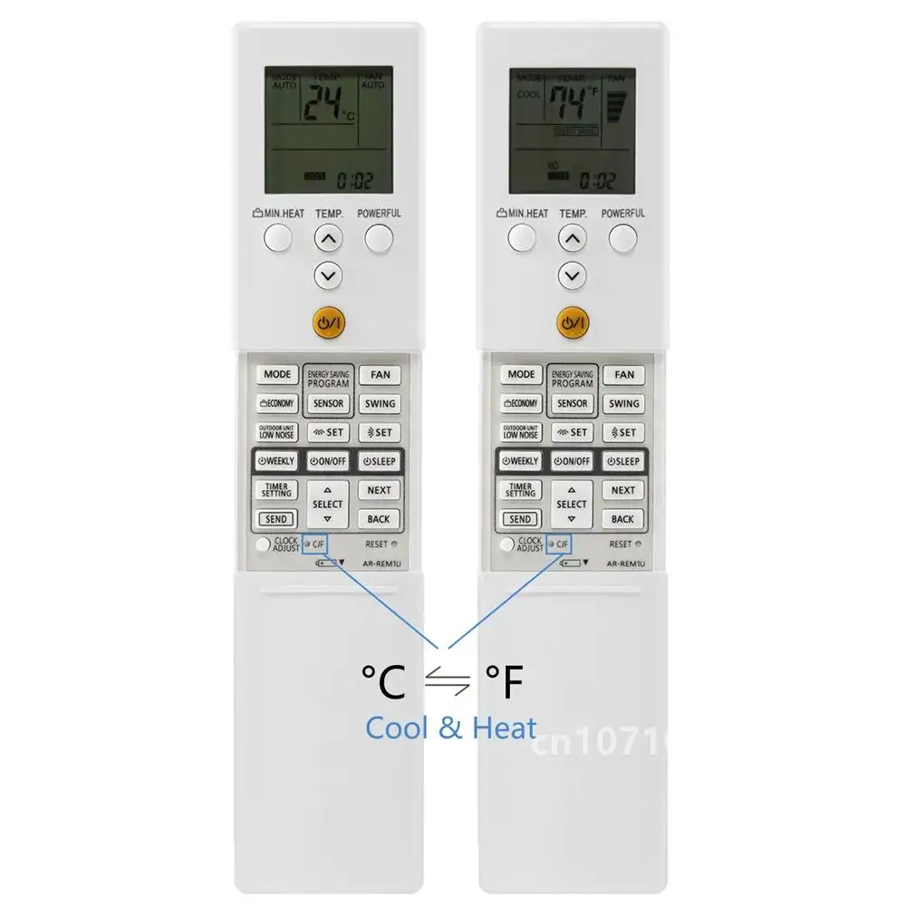 Сменный пульт дистанционного управления AR-REM5E AR-REB1E AR-REM1U для кондиционера Fujitsu