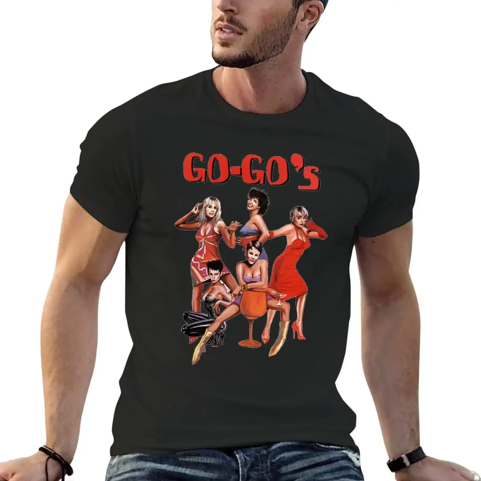 Футболка Go Gos с рисунком рэпера футболки винтажные мужская одежда