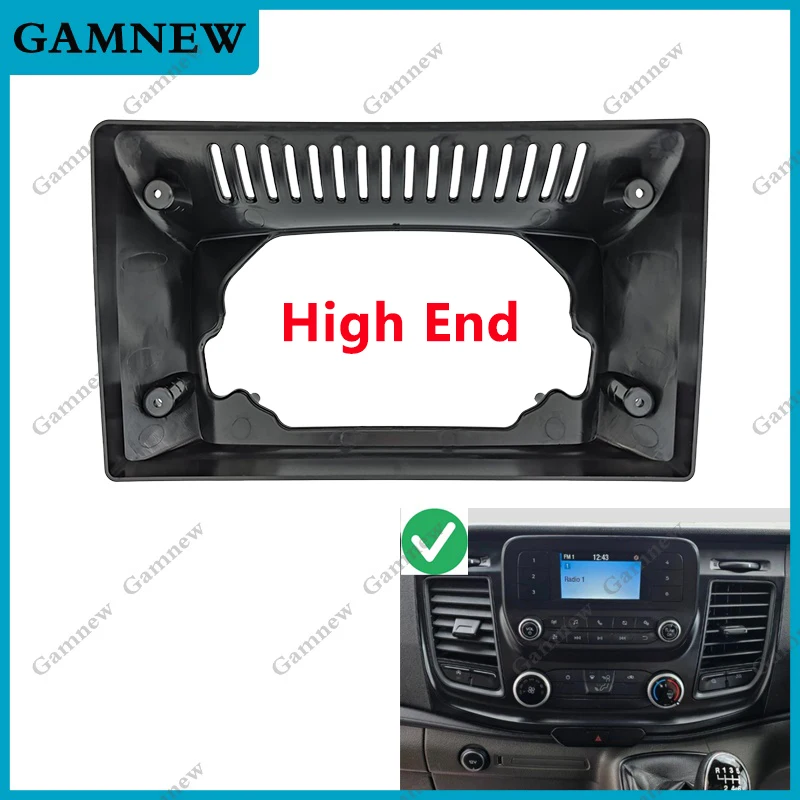 

10-дюймовый автомобильный рамочный адаптер, приборная панель Canbus Box, декодер Android, комплект панели для приборной панели для Ford Transit Custom V363 2017-2023