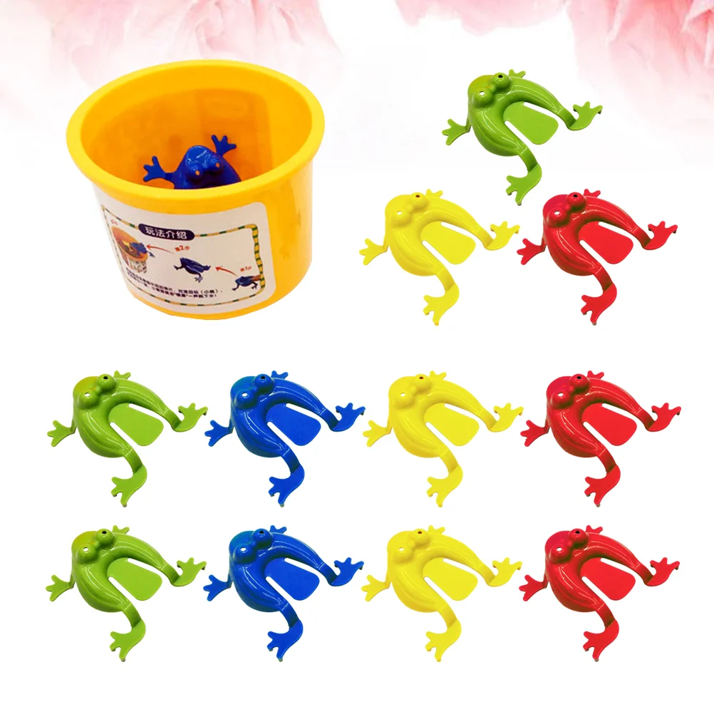 Прыгающие игрушки лягушки пальцы Детские нажимные прыгающие пластиковечерние