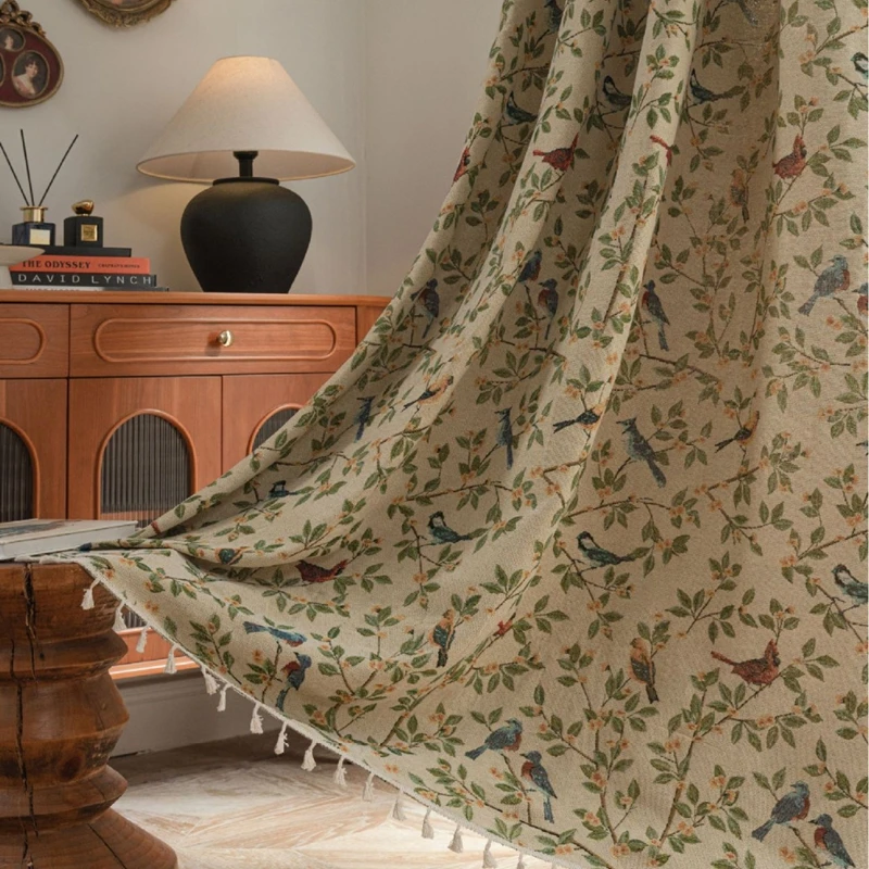 

Цветочные шторы из хлопка