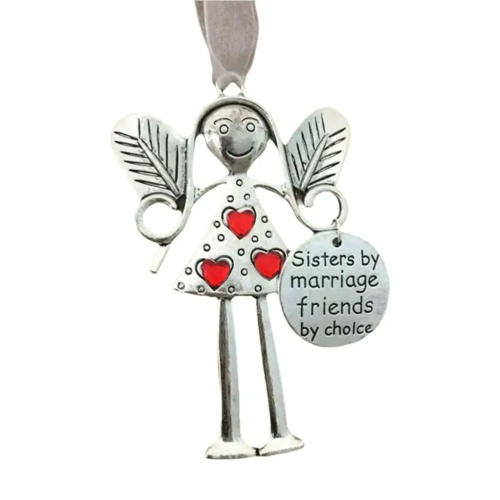 Мультяшный ангел авто зеркало заднего вида украшение интерьера отчетанная