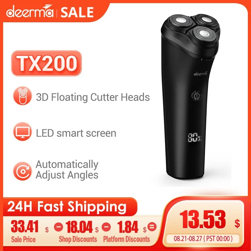Men's Rotary Shavers Electric Shaving Razors With Led Smart Screen