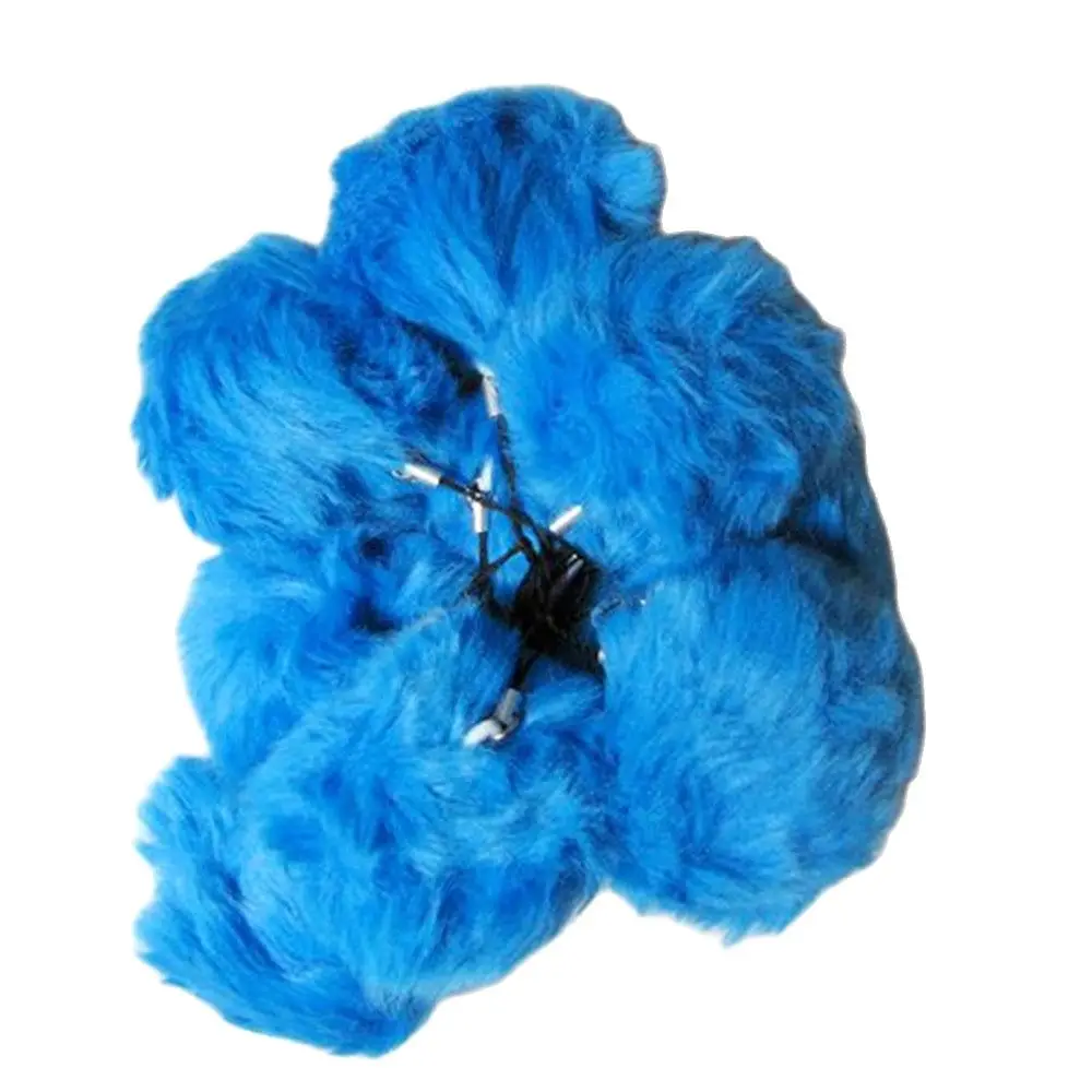 

Бесплатная доставка синий цвет Искусственный мех мяч для телефонов синтетический мех мяч