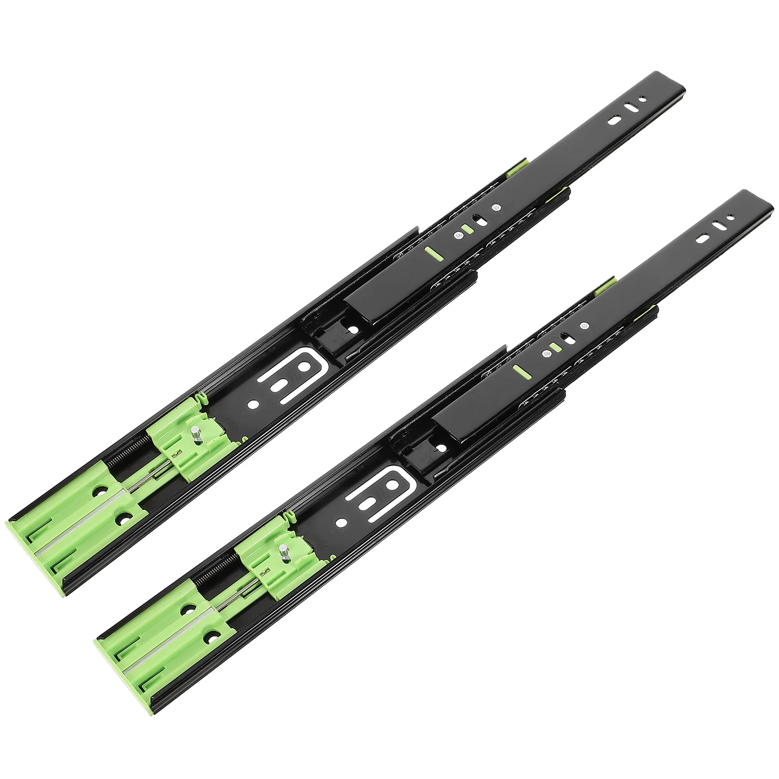 

2 Pcs Drawer Slide Cabinet Slides Track 10 Inch Cupboard Guides Bottom Mount Full Extension