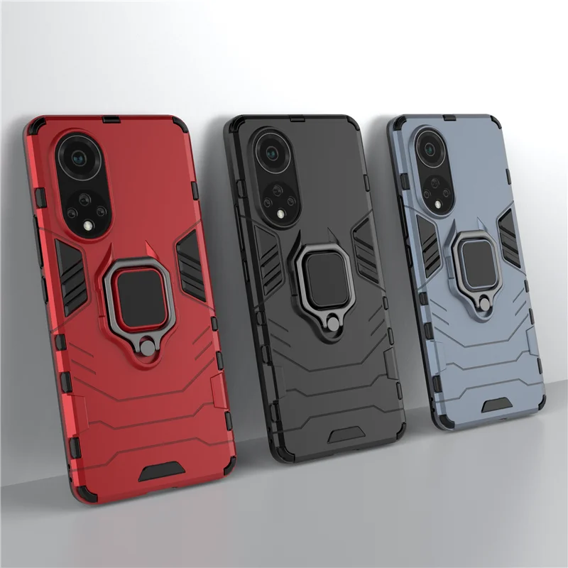 

Case For Huawei Nova 9 Case For Nova 9 Cover Hard PC Ring Stand Case Bumper Shockproof Case For Nova 9 8i 7i 8 7 6 SE Y5P Y6P