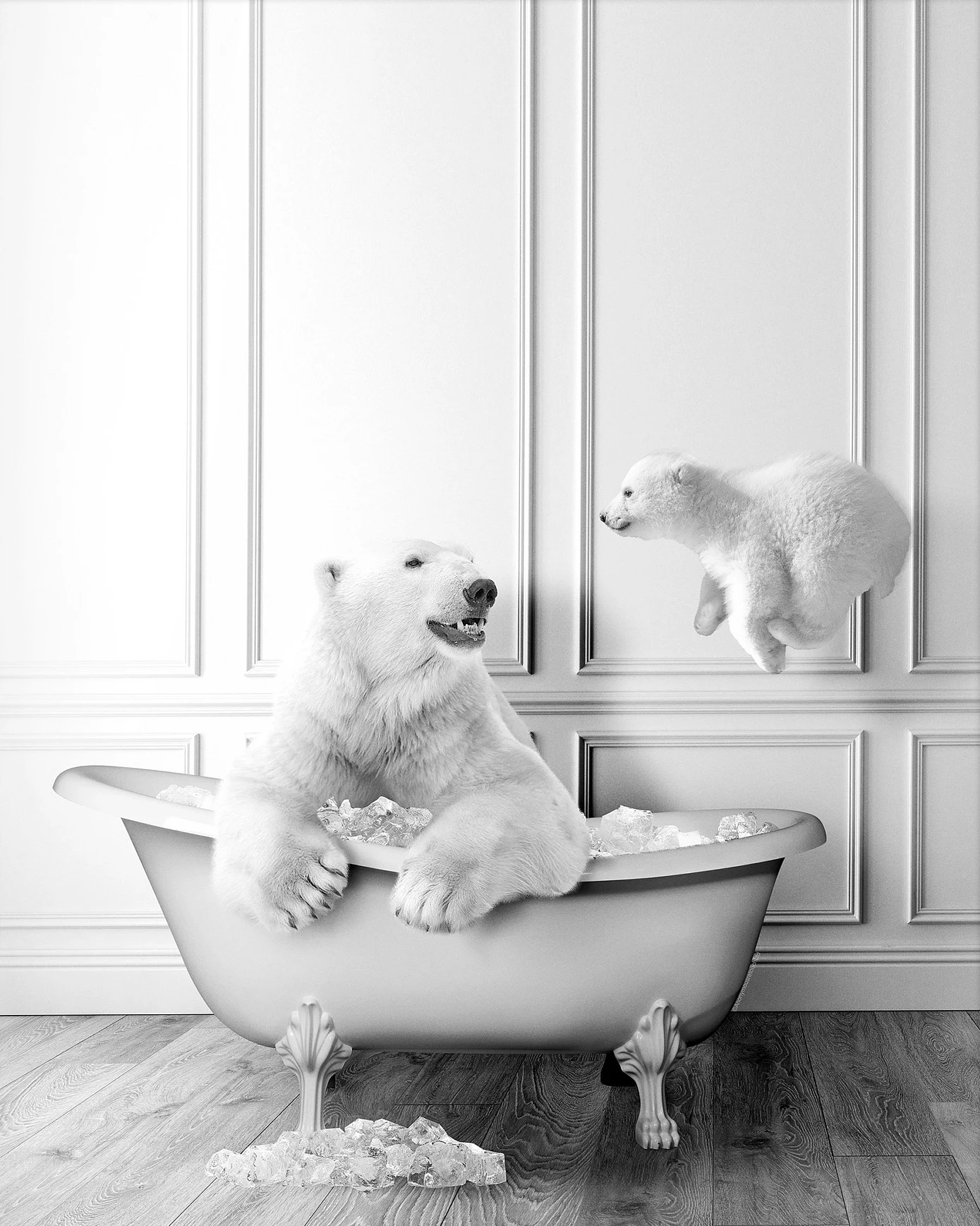 

Настенная картина "Животные для купания"