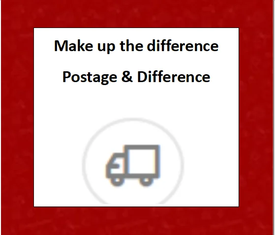 

It's For Make up the Difference of Shipping Fee