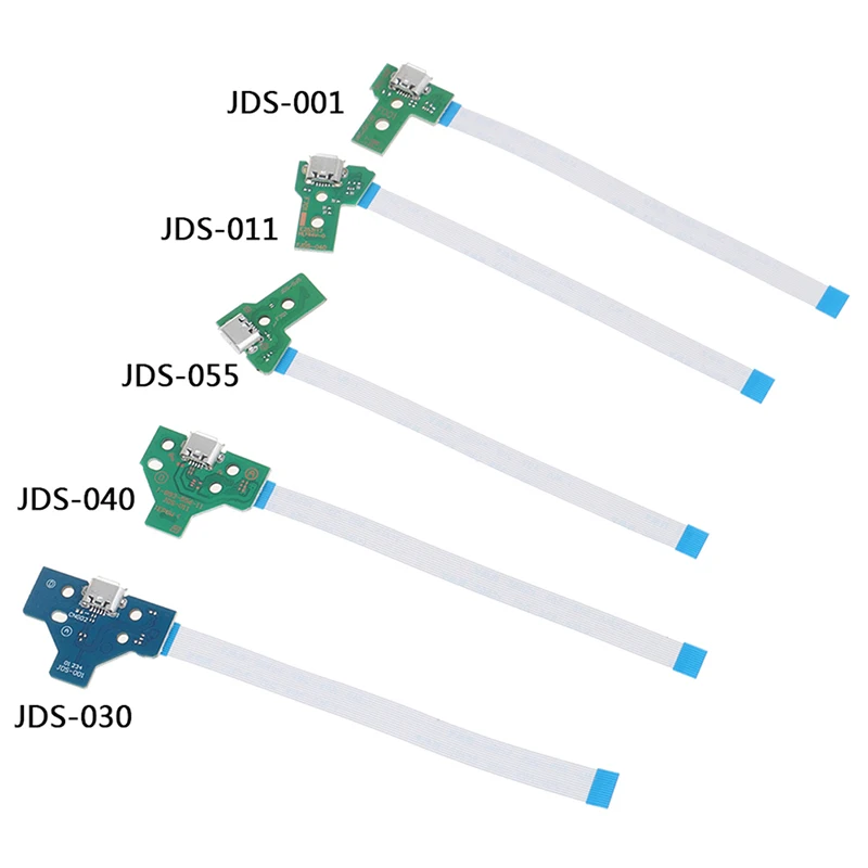 

Печатная плата с USB-портом для зарядки, разъем для 12Pin JDS 011 030 040 055 14Pin 001, коннектор для контроллера PS4, 1 шт.