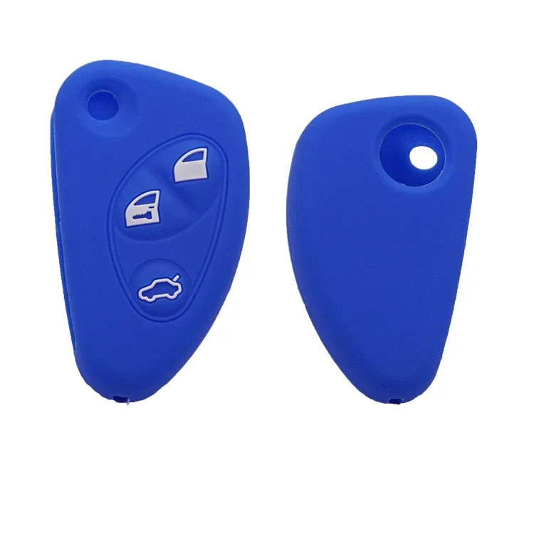 Чехол SHDLIFE для автомобильного ключа для Alfa Romeo 147 166 156 Mito Giulietta JTD TS GT, прочные силиконовые защитные аксессуары с 3 кнопками