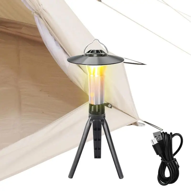 

Outdoor Camping LED Portable Lantern With Tripod Portable Camping Hanging Lights Working Light Outdoor Essentials For Gardens