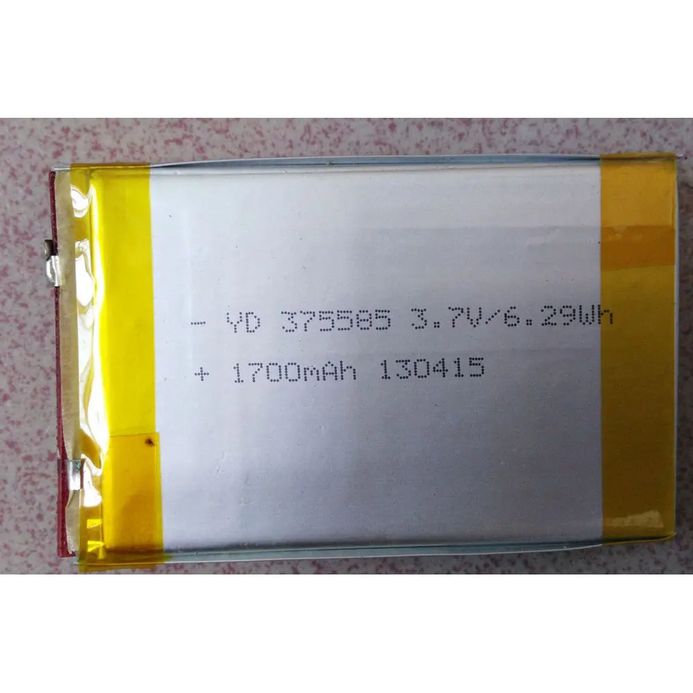 Original size Battery for Polymer battery pack, voltage 11.1V,375585 130415 capacity 1700mAh