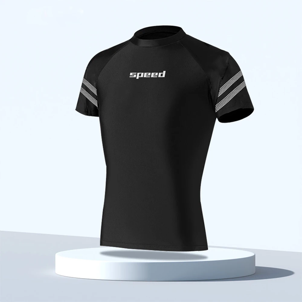 New men's short-sleeved split swimsuit sunscreen quick-drying beach surfing suit water sports snorkeling swimming surfing suit