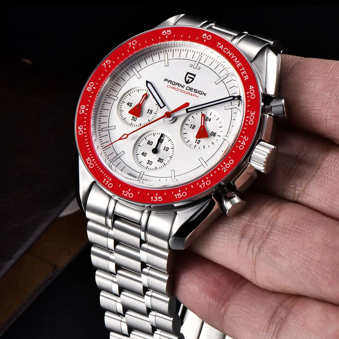 PAGANI DESIGN 2023 New AK Project Men's Watches Luxury Quartz Wrist Watch For Men AR Sapphire Speed Chronograph Automatic Date images - 6