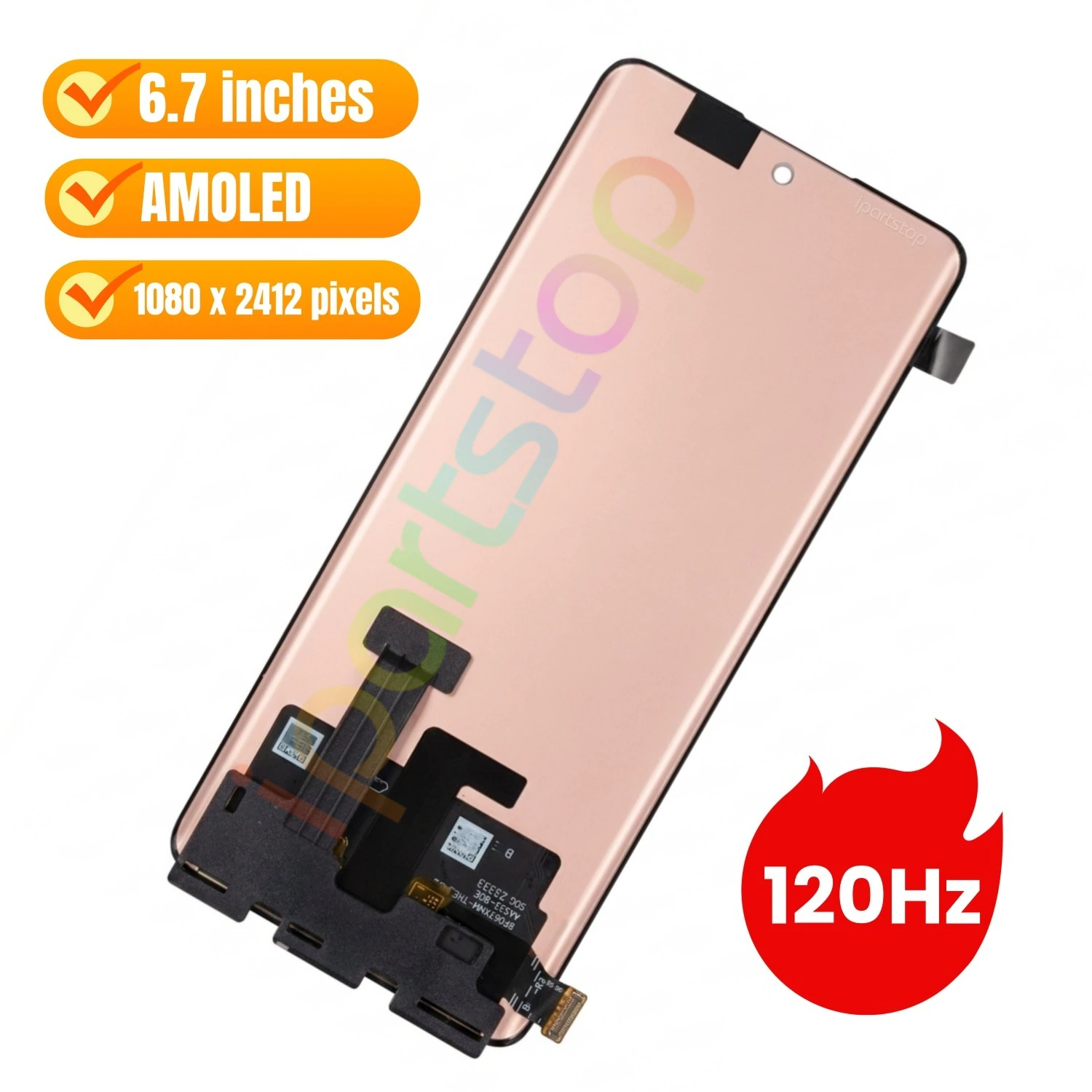 Фото iParts Новый дисплей для OPPO Realme 11 Pro RMX3771 11 Pro+ Plus 5G RMX3740 RMX3741 120 Гц AMOELD сенсорный экран с рамкой OEM №2