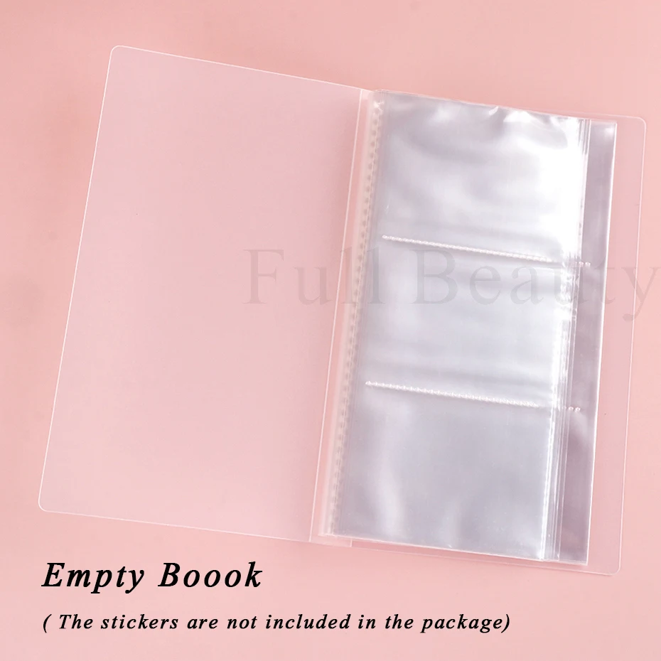 84 слота Наклейка для ногтей Слайдер Книга хранения Французские наклейки сбора