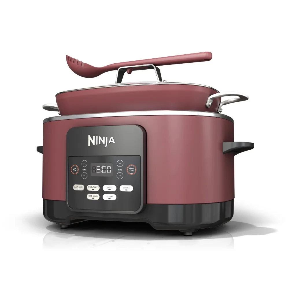 

Ninja Foodi Possible Cooker 8.5qt Multi-Cooker, Cherry Tarte, MC1000WM 6 COOKING FUNCTIONS Nonstick pot