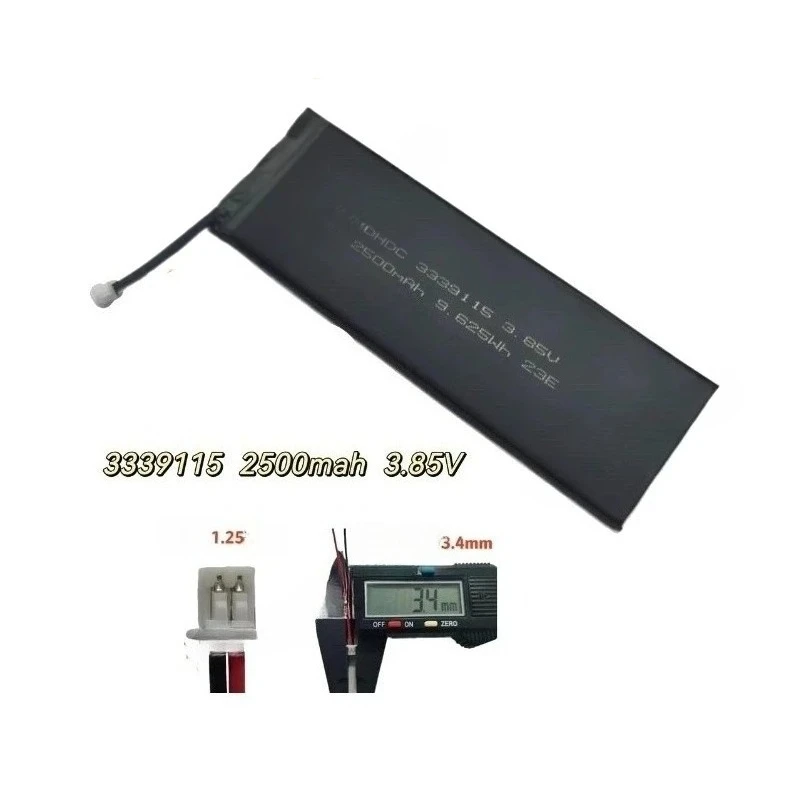 Фото Аккумулятор 3339115 для механических клавиатур NuPhy Air75 V1 V2, Air60, Air96 V2 60HE, литиевая батарея №2