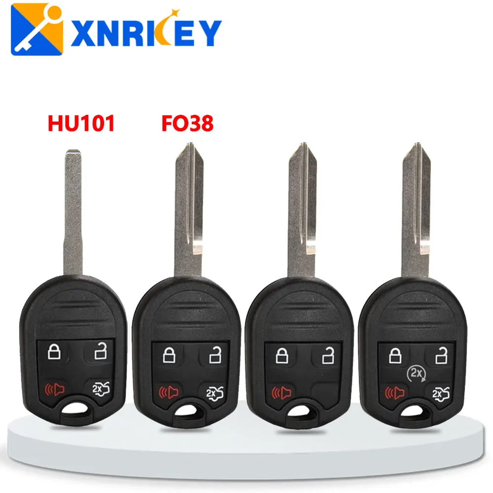 

XNRKEY Remote Car Key Shell for Ford Edge Explorer Ranger Expedition Mustang Escape Taurus Mazda Tribute with FO38/HU101 Blade