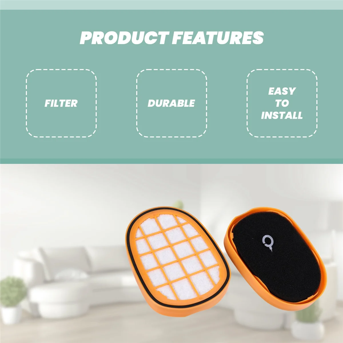 Фильтр для пылесоса Philips FC6822 FC6823 FC6827 FC6908 FC6906 FC6904 2 шт.