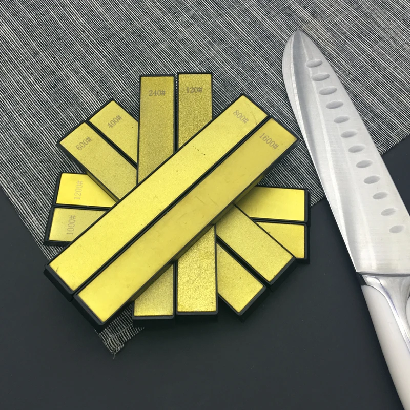 Титановые алмазные точильные камни для заточки кухонных ножей System120 240 320 400 600 800